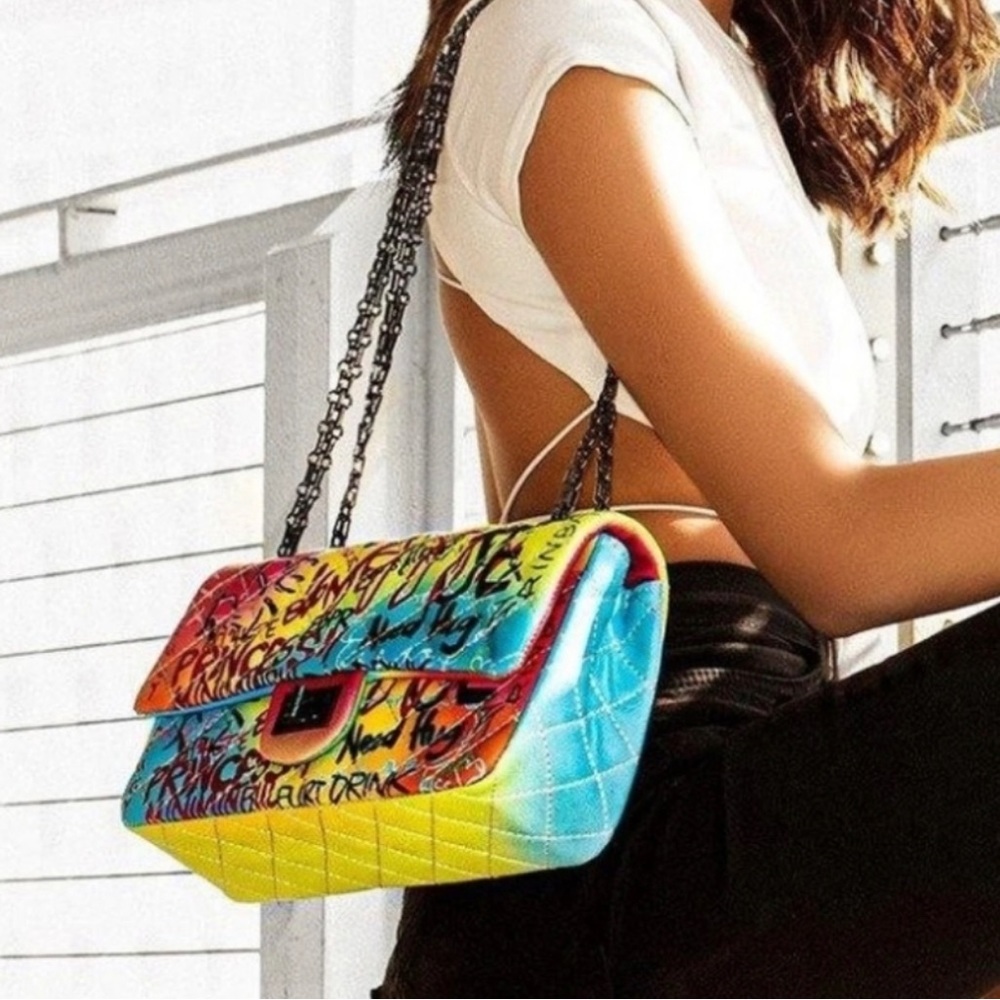 Graffiti Print Purse